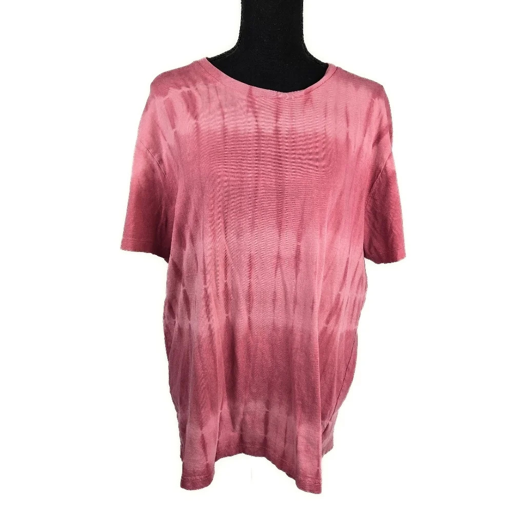 🔥 (5for$35) AEROPOSTALE Tie Dye Crewneck Short-sleeved Tee Size Large Pink
